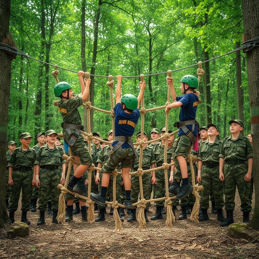 Children adventure camp activities